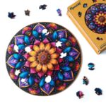 Puzzle en Bois Adulte - Mandala coloré