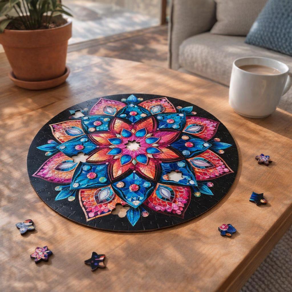 Puzzle en Bois Adulte - Mandala Kaléidoscope