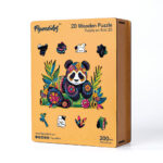 Puzzle en Bois Adulte - Panda floral