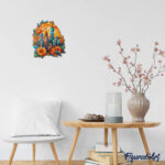 Puzzle en Bois Adulte - Paysage Urbain floral