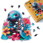 Puzzle en Bois Adulte - Phoque et Fleurs