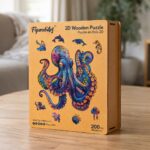 Puzzle en Bois Adulte - Poulpe coloré