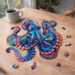 Puzzle en Bois Adulte - Poulpe coloré
