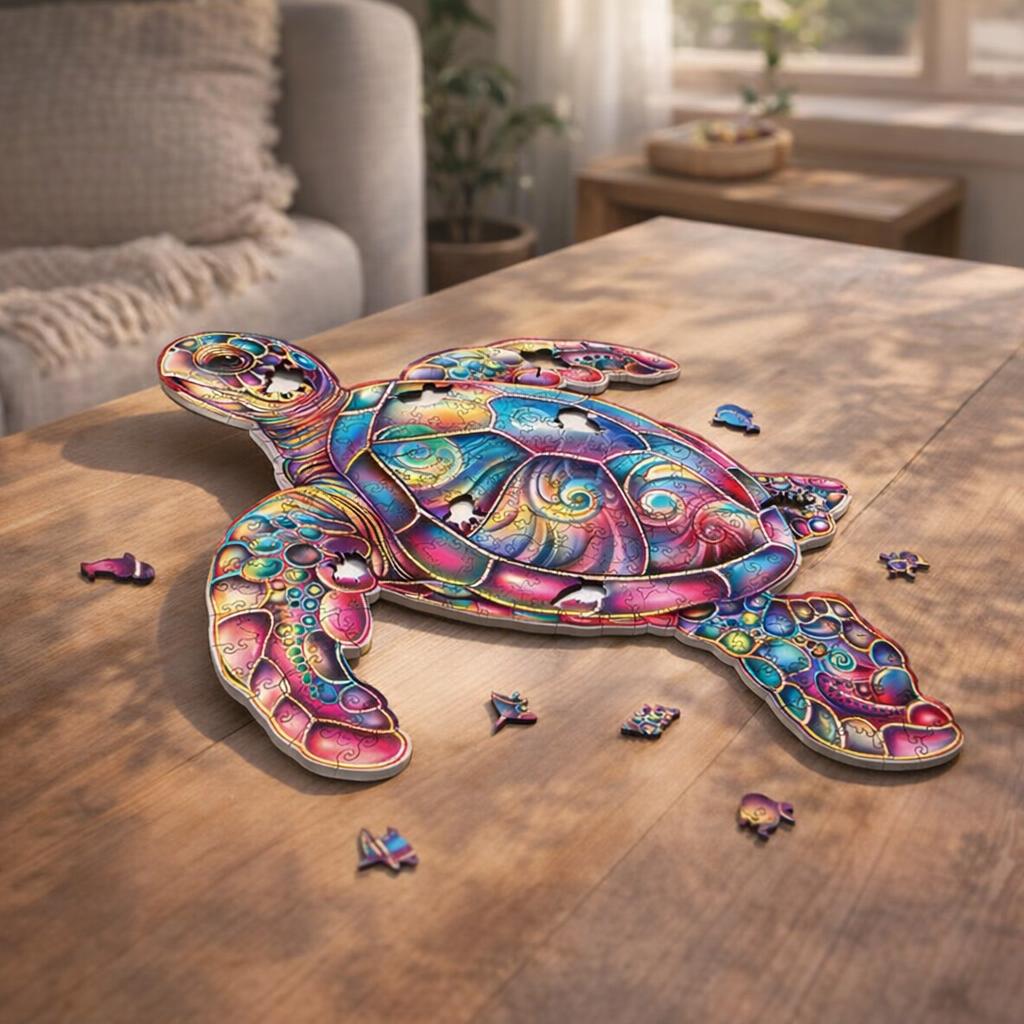 Puzzle en Bois Adulte - Tortue de mer