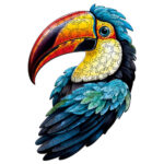 Puzzle en Bois Adulte - Toucan coloré