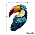 Puzzle en Bois Adulte - Toucan coloré