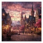 Puzzle en Bois Adulte - Village féerique