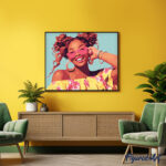 Rire éclatant - Toile roulée