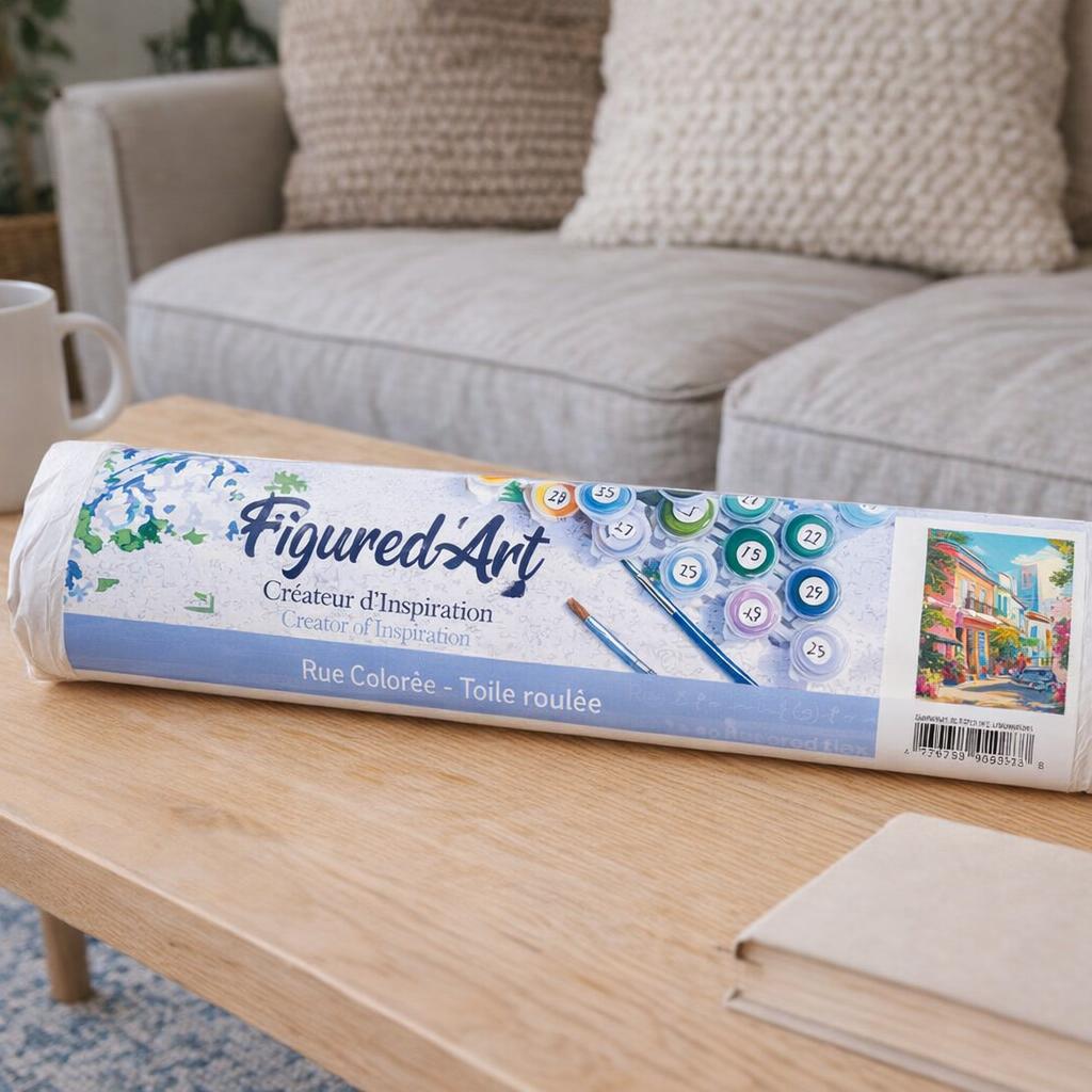 Rue Colorée - Toile roulée