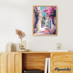 Ruelle fleurie - Toile roulée