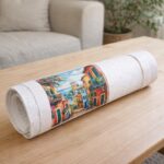 Ruelle méditerranéenne colorée - Toile roulée