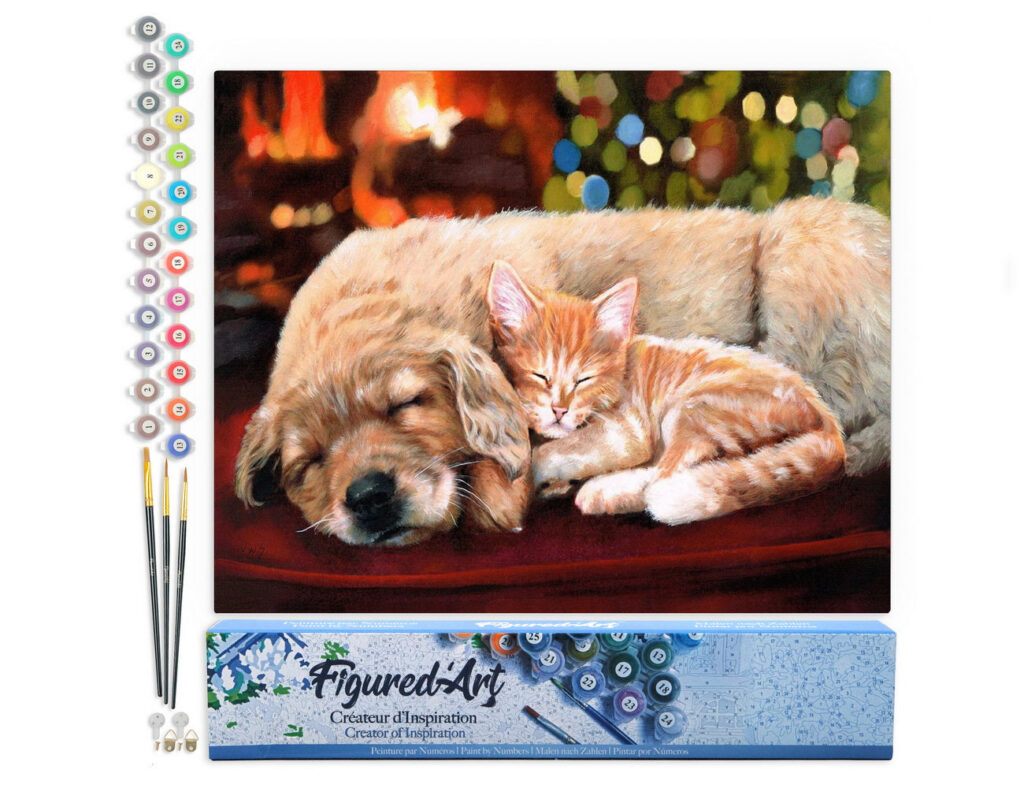 Sieste entre amis - Toile roulée