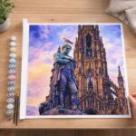 Statue Edinburgh - Toile roulée