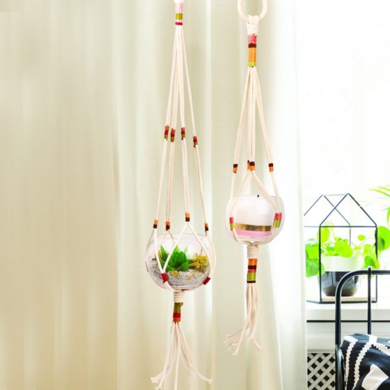 Kit macramé boules en suspension