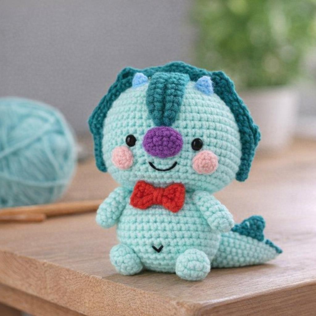 Kit DIY crochet Amigurumi - Taro le dino
