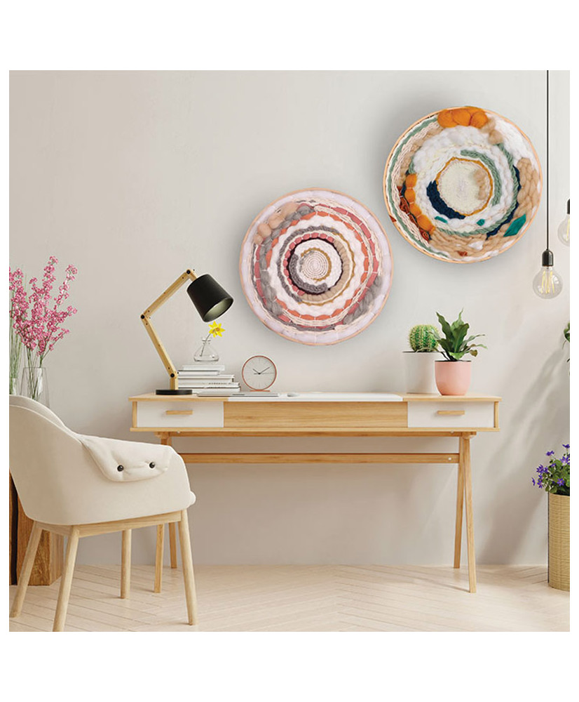 Kit métier à tisser rond - Nature