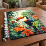 Toucan dans la jungle - Toile roulée