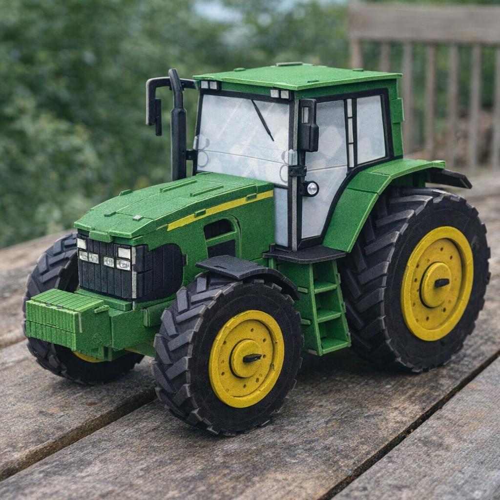 Tracteur maquette en mousse - puzzle 3D