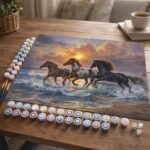 Trio de Chevaux - Toile roulée