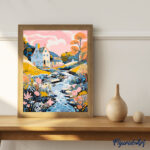 Villa au bord du ruisseau - Toile roulée