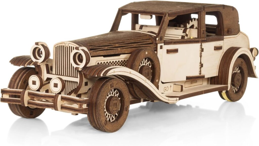 Ferdinand Retro Car- Puzzle 3D en Bois