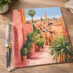 Vue sur une ville marocaine - Toile roulée