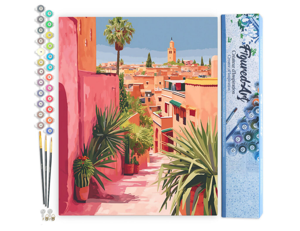 Vue sur une ville marocaine - Toile roulée